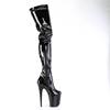 Pleaser - FLAMINGO4000 Cuissardes à plateforme - Noir Product image